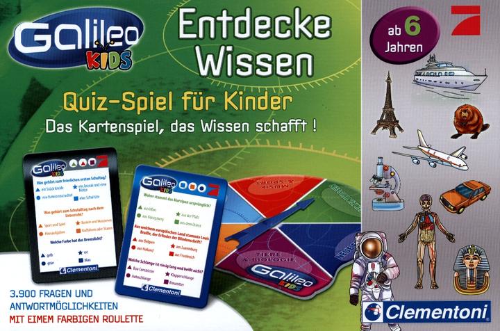 Actual product image Clementoni Galileo: Discover Knowledge quiz game for kids (German)