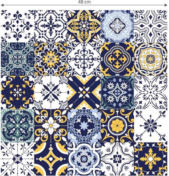 Image du produit Trenddeko Carreaux de faïence marocains (48 x 528 cm)