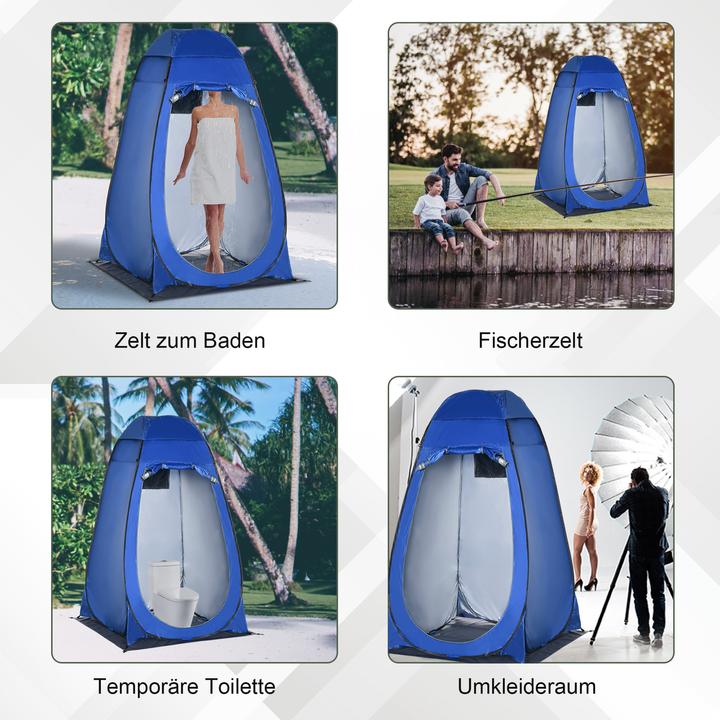 Actual product image Outsunny Shower tent with carrying bag (1.47 kg, 1 person)