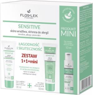 Produktbild Floslek FOS-LOK empfindlicher Set Gennie und Effektivität Feuchtigkeitsfeuchtigkeitscreme 50 ml + Fettcreme (Gesichtspflege set)