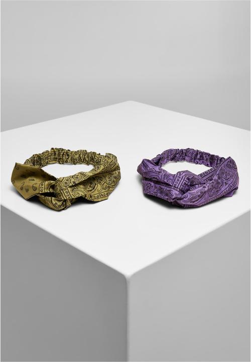 Actual product image Urban Classics Bandana Print Headband 2-Pack