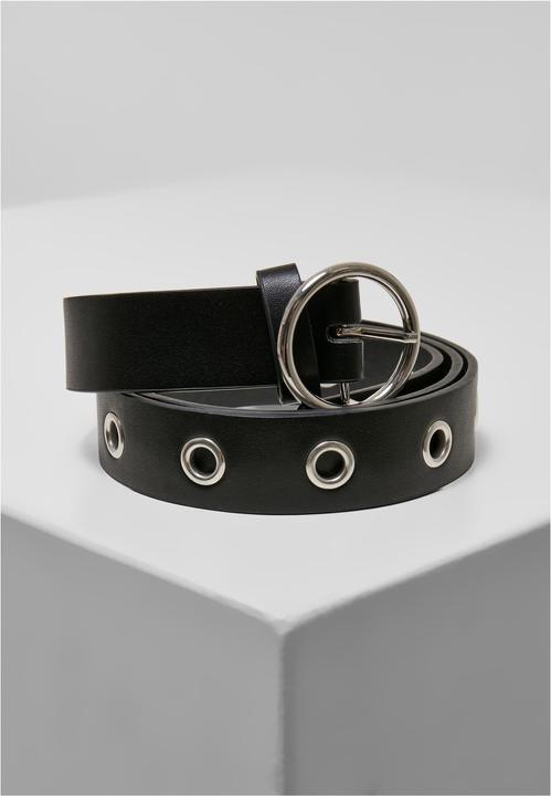 Produktbild Urban Classics Synthetic Leather Eyelet Belt 2-Pack (S, M)