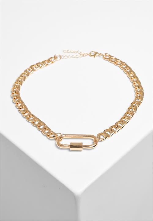 Actual product image Urban Classics Fastener Necklace - 17142 (Iron, Zinc)