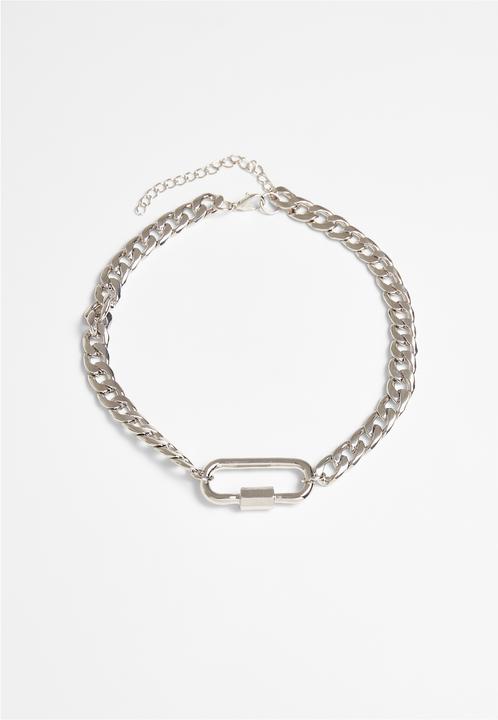 Actual product image Urban Classics Fastener Necklace - 17142 (Iron, Zinc)
