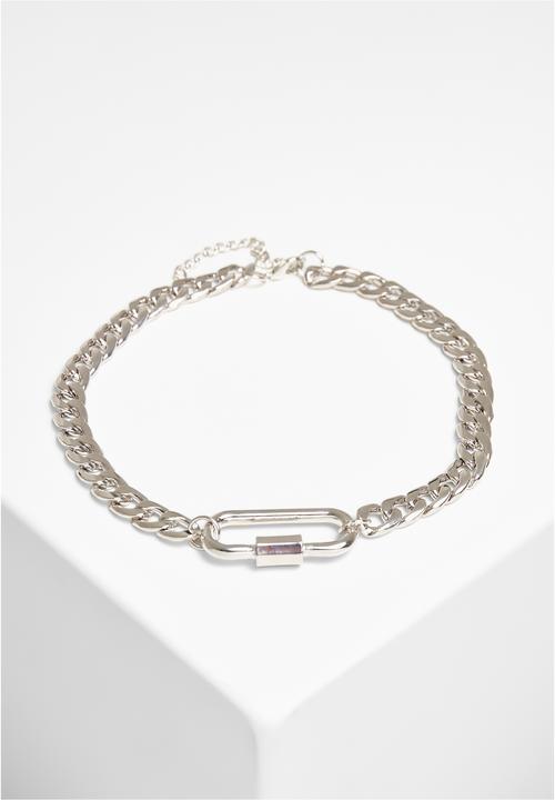Actual product image Urban Classics Fastener Necklace - 17142 (Iron, Zinc)