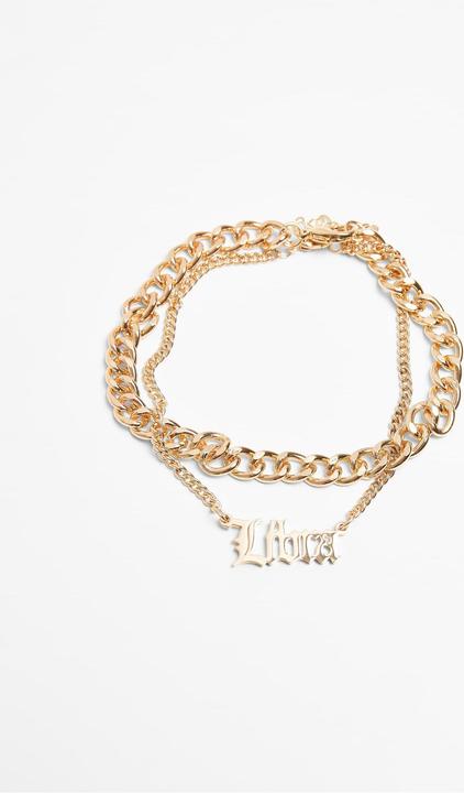 Actual product image Urban Classics Zodiac Golden Anklet - 17154 (80% Iron, 20% stainless steel)
