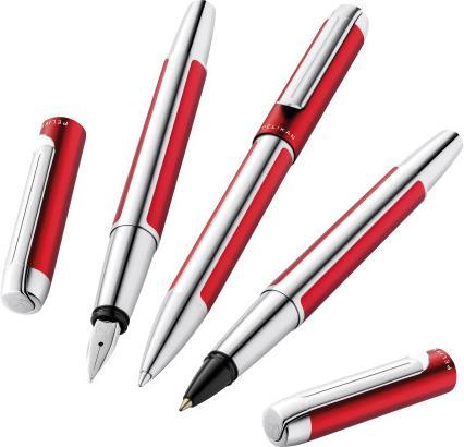 Immagine prodotto Pelikan Penna stilografica PURA P40 Bordeaux M confezione regalo (Argento, Bordeaux, 1 x)