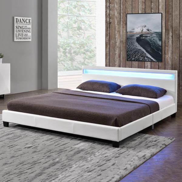 Produktbild Juskys LED Polsterbett Paris (140 x 200 cm)