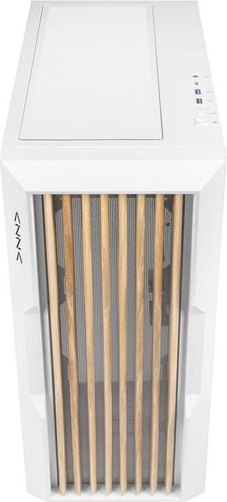 Image du produit Azza Guardian 520WW GAMING Miditower Blanc RGB Grille en bois retail (ITX, mATX, ATX)