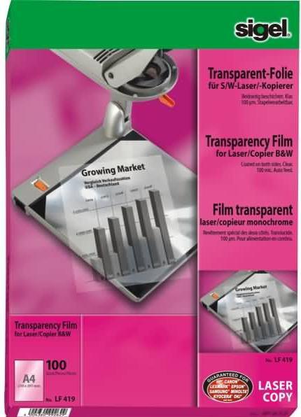 Actual product image Sigel Overhead transparencies (100 g/m², 1 x)