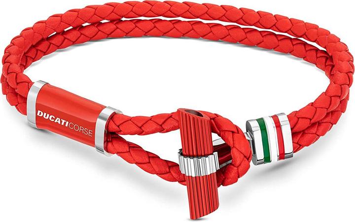 Actual product image Ducati Collezione T Bracelet (20 cm, Leather)