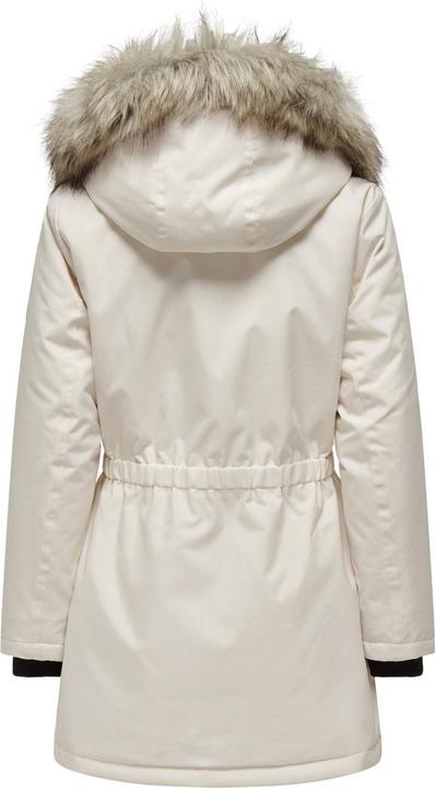 Produktbild Only Kapuze mit abnehmbarem Kunstfell-Rand Gerippte Ärmelbündchen Parka Langer Parka (XS)