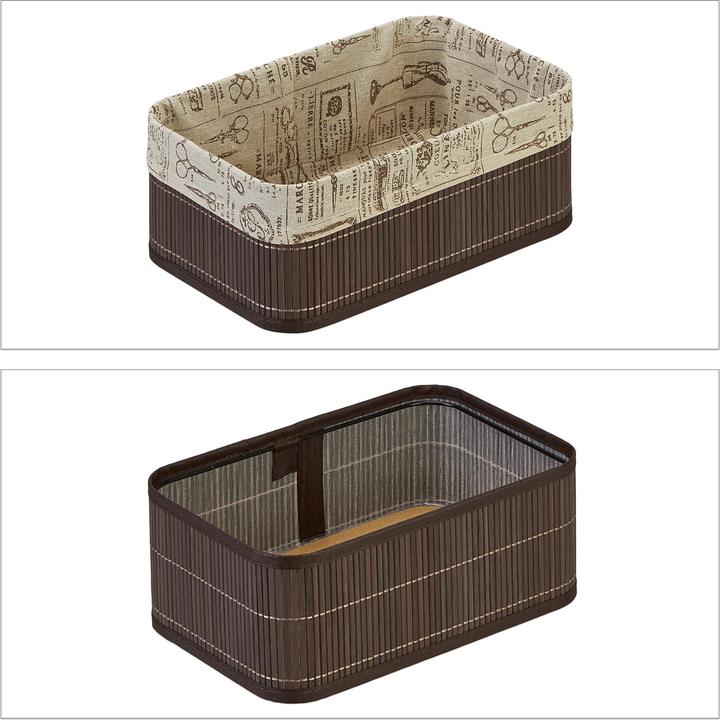 Actual product image Relaxdays storage basket (3 x, 30 x 20 x 12 cm)