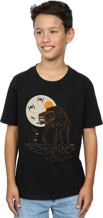 Actual product image Star Wars Boys Halloween AT AT T-Shirt (140, 146)