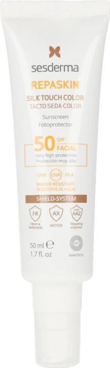 Image du produit Sesderma REPASKIN FACIAL SPF50 tacto seda con color 50 ml (Crème solaire visage, SPF 50, 50 ml)
