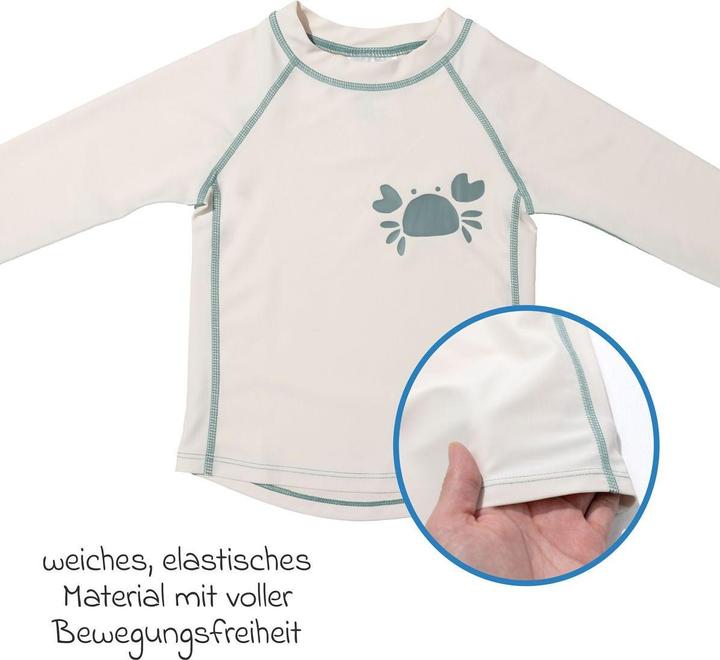 Image du produit La Loona LaLoona Baby-Bademode Bade-Shirt mit UV-Schutz - Krabbe - Offwhite (74)