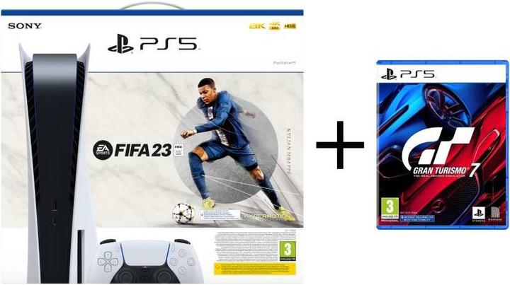 Produktbild Sony Playstation 5 + EA SPORTS FIFA 23 Bundle + GT7