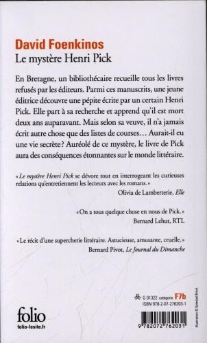 Produktbild Le mystère Henri Pick (Französisch, David Foenkinos, 2018)