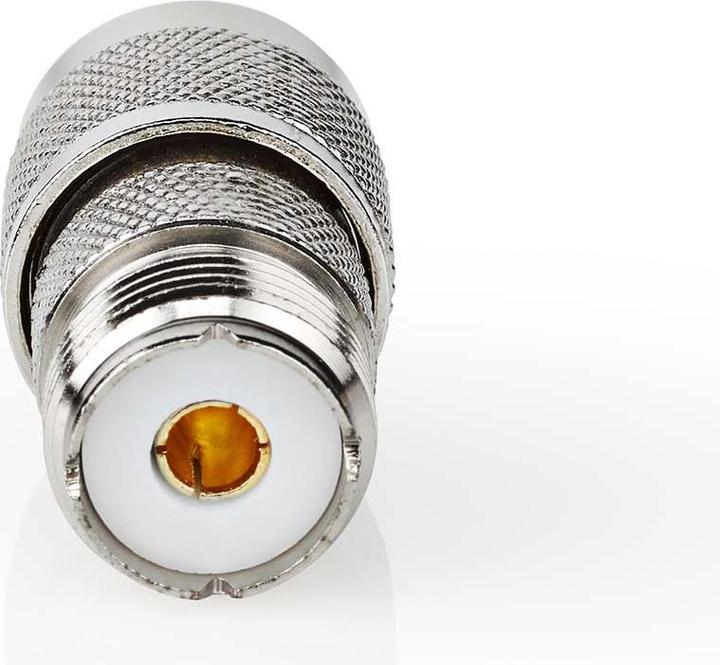 Produktbild Nedis Satelliten- und Antennenadapter N Stecker PL259 Buchse Vernickelt 75 Ohm Gerade Metall Silber (75 dB, Antennenkabel)