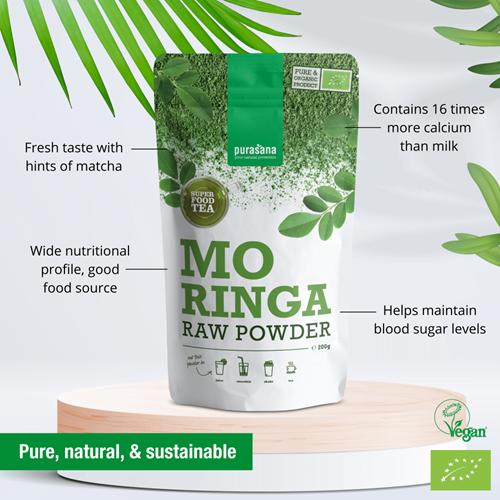 Image du produit Purasana Poudre de moringa (1 pièce(s), Poudre, 200 g)