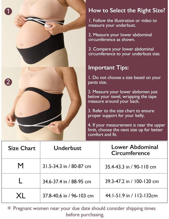 Image du produit Momcozy Schwangerschafts-Bauchband M SKN (M)