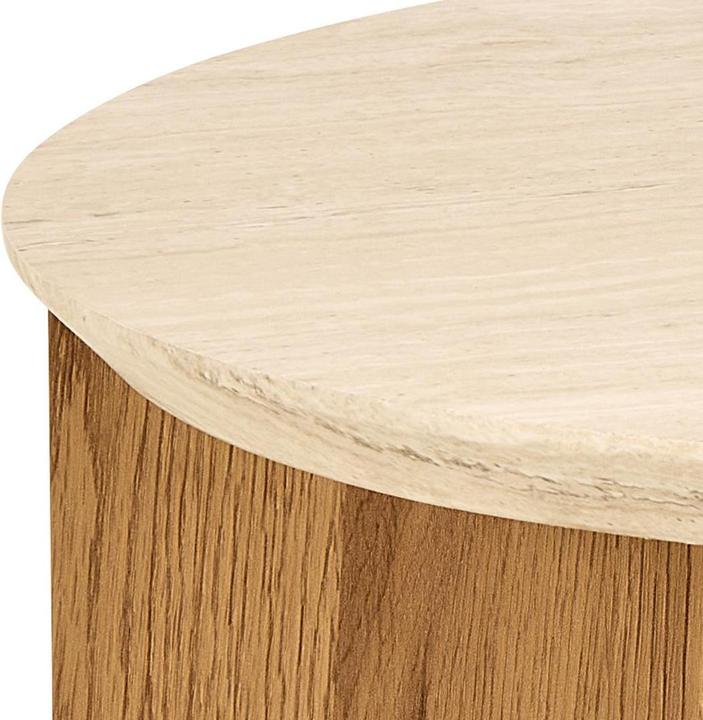 Image du produit AC Design Table d'appoint Dockland papier brut travertin (50 x 50 cm)