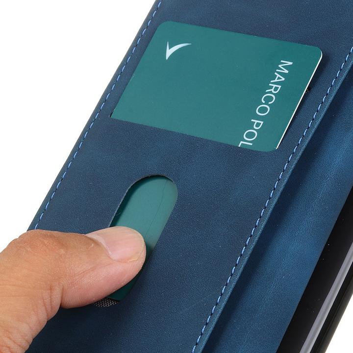 Actual product image Cover-Discount Xiaomi Redmi Note 11 / 11S - leather case cover blue (Xiaomi Redmi Note 11)