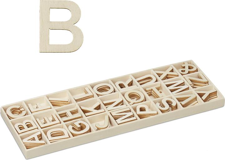 Produktbild Relaxdays Holzbuchstaben Set