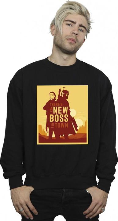 Immagine prodotto Star Wars The Book Of Boba Fett New Boss Sun Silhouette Felpa Uomo (M)
