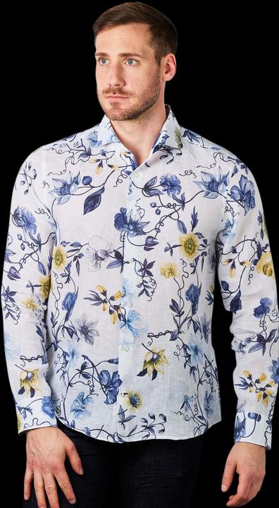 Produktbild Joop! Joop Pejos Linen Shirt Flower Print white 404 (L)