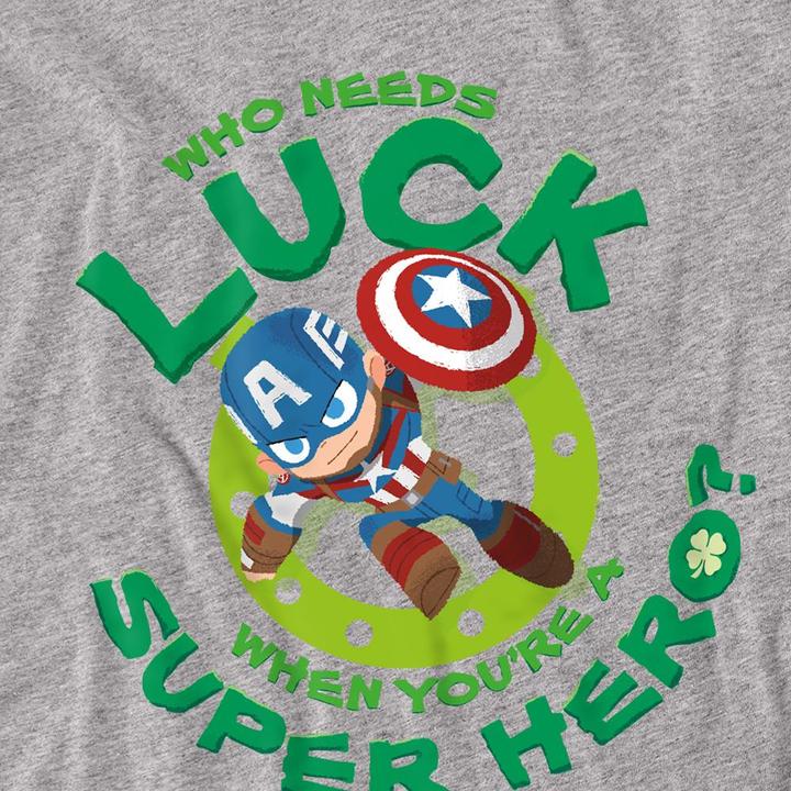 Immagine prodotto Captain America St Patrick's Day Lucky Maglietta Giorno di San Patrizio Supereroe Adulto Unisex (XXL)