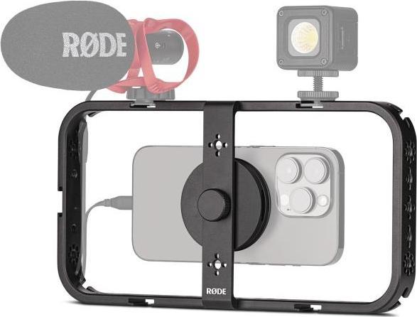 Produktbild RØDE Phone Cage magnetische Halterung für Smartphones mit Tuch
