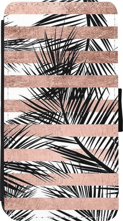Image du produit PhoneLook Coque Wallet noir Palm trees gold stripes (Apple iPhone 11 Pro)