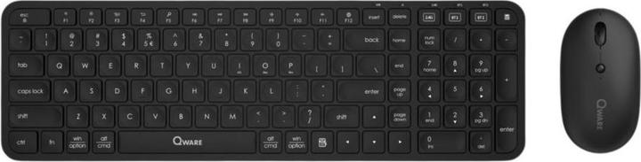Actual product image Qware Wireless Dekstop Combo Coldfield Black (Eng. Int., Wireless)