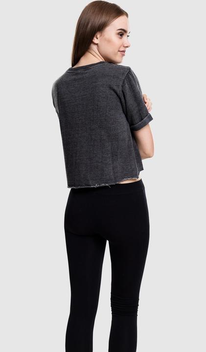 Actual product image Urban Classics Ladies Cropped Burnout Short Sleeve Crew (S)