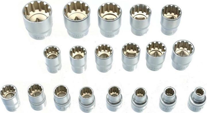 Image du produit GEKO Clé à douille Multilock 1/2, jeu de 19 pièces en acier CrV (32 mm, 18 mm, 11 mm, 12 mm, 16 mm, 24 mm, 31 mm, 23 mm, 26 mm, 22 mm, 17 mm, 28 mm, 9 mm, 21 mm, 14 mm, 29 mm, 8 mm, 10 mm, 30 mm, 20 mm, 19 mm, 27 mm, 15 mm, 25 mm, 13 mm)
