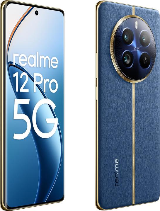 Produktbild realme 12 Pro 5G 12Gb 256Gb 6,7" (256 GB, Submariner Blue, 6.70", Dual SIM, 50 Mpx, 5G)