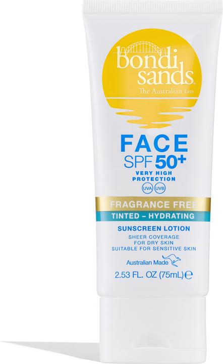Immagine prodotto Bondi Sands SPF50+ Senza Fragranza - Lozione viso idratante colorata SPF 50+ Senza Fragranza (Crema solare viso, SPF 50+, 75 ml)