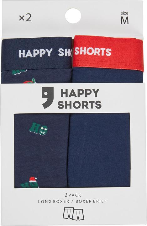 Image du produit Happy shorts Boxer long XMAS Boxer Briefs (M, lot de 2)