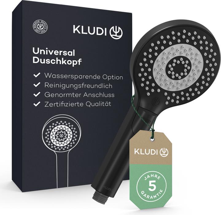 Kludi X3 Pommeau de douche (3 Types de jets, 15 l/min)