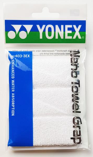 Image du produit Yonex AC403-3EX Nano Towel Grap pack de trois blanc