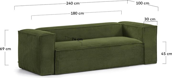 Produktbild Kave Home Blok (3-Sitzer)