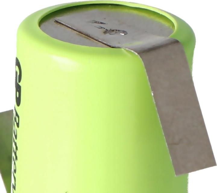 Immagine prodotto AccuCell Batteria KAN 1/3AAA Micro con etichetta a saldare a Z (1 pz., 1/3 AAAA, 150 mAh, Batteria + Caricabatterie)