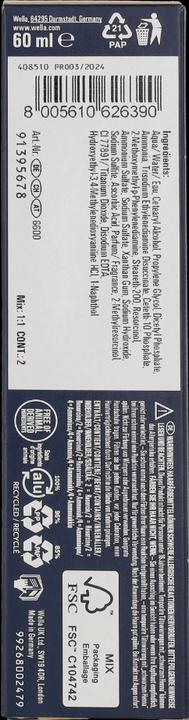 Nutritional values and ingredients Wella Koleston Pure Naturals (6/0 dark blond)