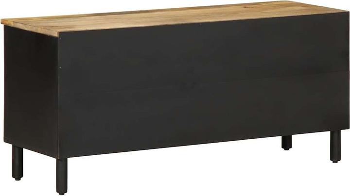 Image du produit VidaXL Armoire TV Lowboard Meuble TV Noir Bois de manguier brut (100 x 33.5 x 46 cm)