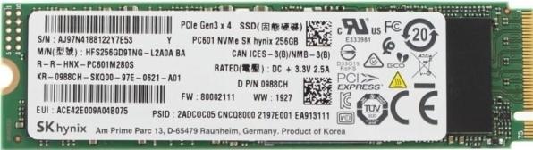 Immagine prodotto Lenovo SSD M.2 PCIe NVMe FRU SSD (256 GB, M.2 2280)