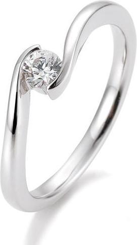 Produktbild Breuning Ring Schwung 0,05-0,30ct. (51, 585/14 K Gold)
