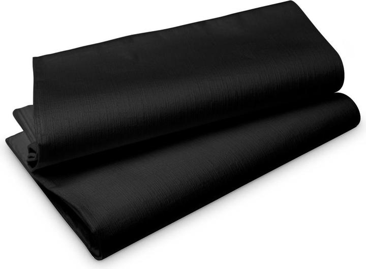 Duni Dug Stikdug Evolin 84x84 cm Sort,6 pk x 14 stk/krt (84 x 84 cm)