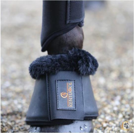 Actual product image Kentucky Horsewear Hoof bells leather sheepskin