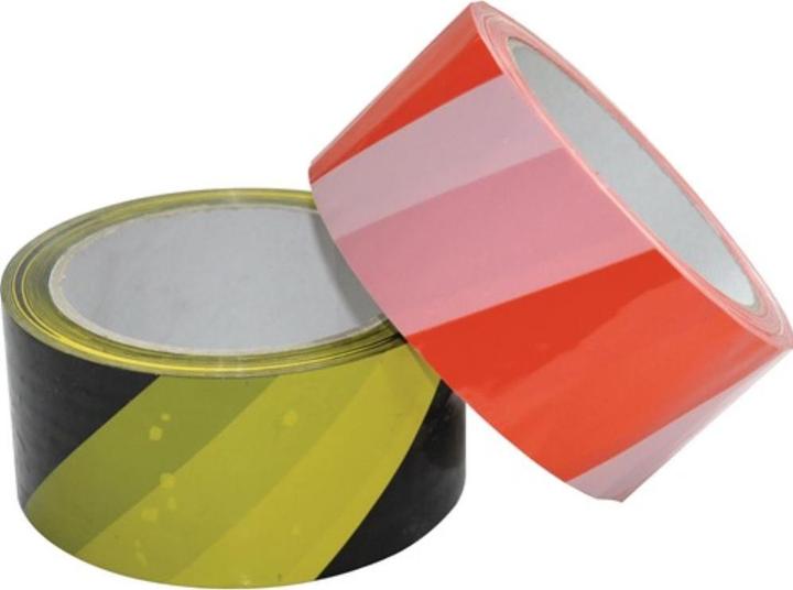 Produktbild Multicoll Klebeband Aufdruck ohne Breite 50 mm Länge 66 m schwarz / gelb (50 mm)